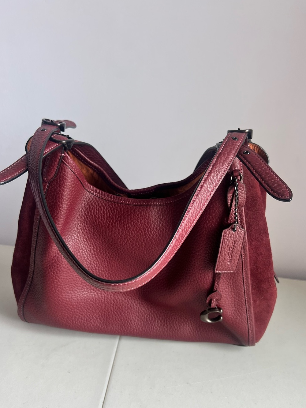 COACH- LORI Leather Shoulder Bag